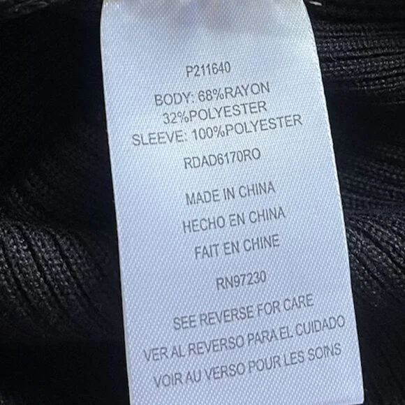 Almost Famous Long Sleeve Fine Gauge Mock Neck Dress Sz S - Picture 7 of 7